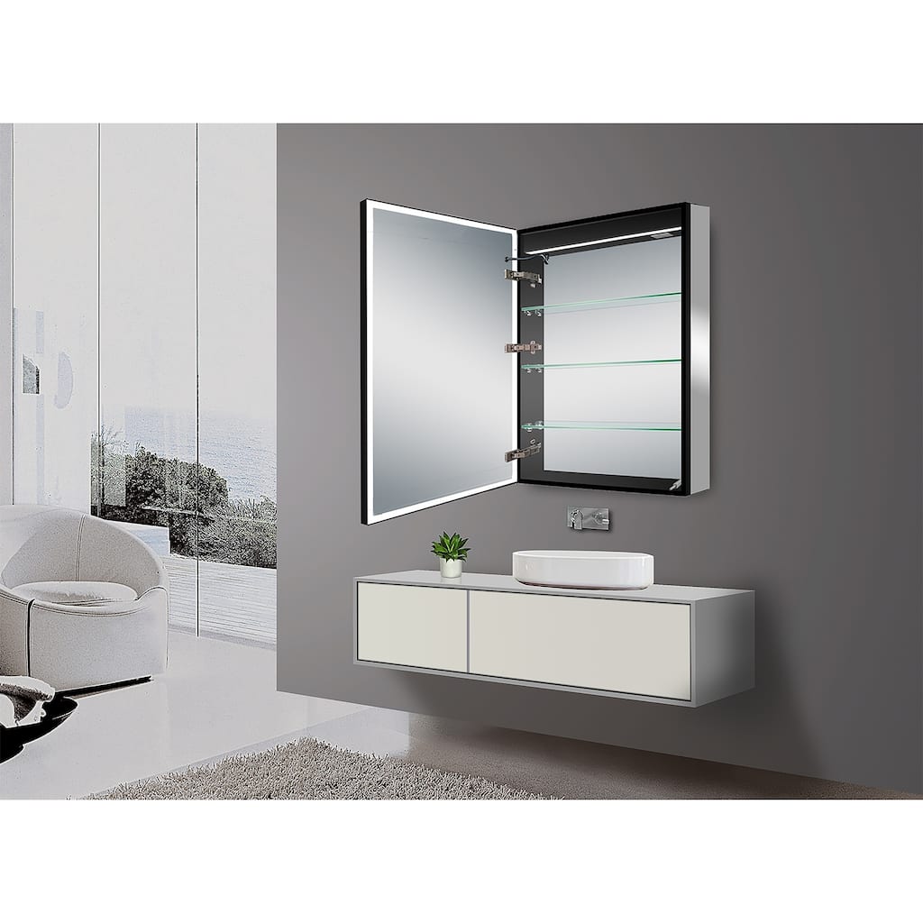 Norah Single Door LED Mirror Cabinet