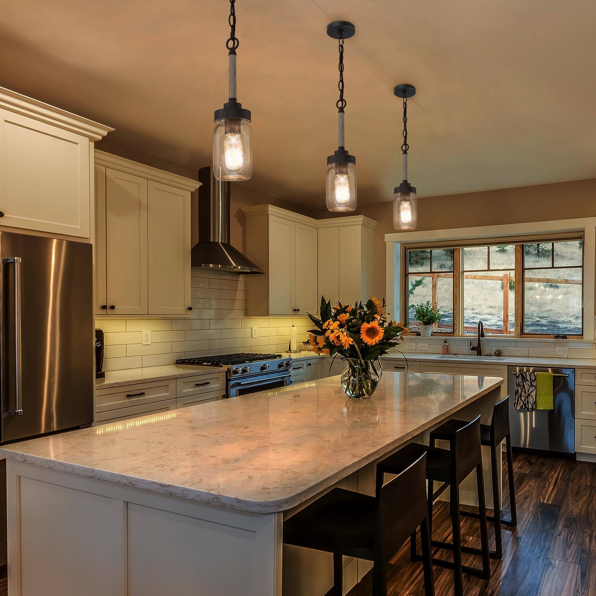 Mason jar kitchen lights store