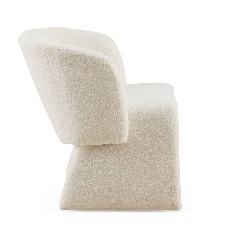 Modern Dining Chair Accent Chair Single Sofa Chair,Upholstered Side Chair Teddy Comfy Chair