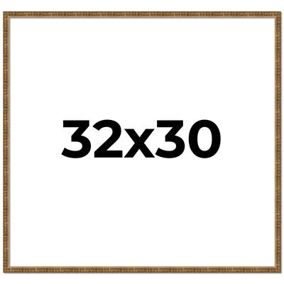 32x30 Frame Gold Solid Wood Picture Frame - Complete Modern Photo