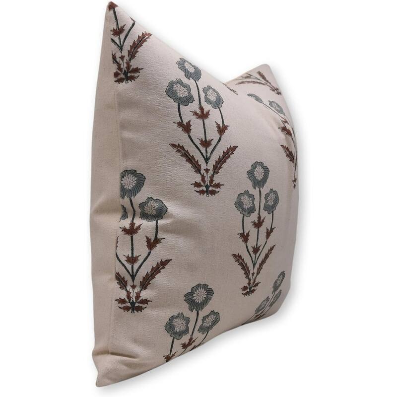 Fabdivine Linen Bohemian Block print pillow Cover