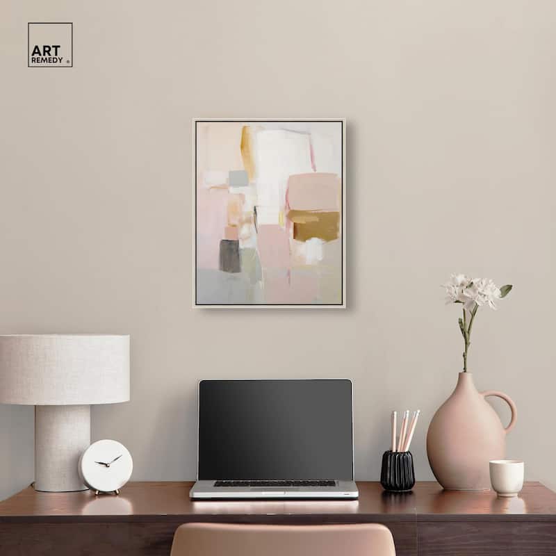 Apricot Cream I Canvas by Art Remedy