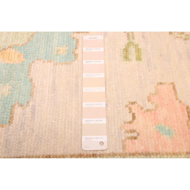 ECARPETGALLERY Hand-knotted Modern Oushak Beige Wool Rug - 10'2 x 14'1