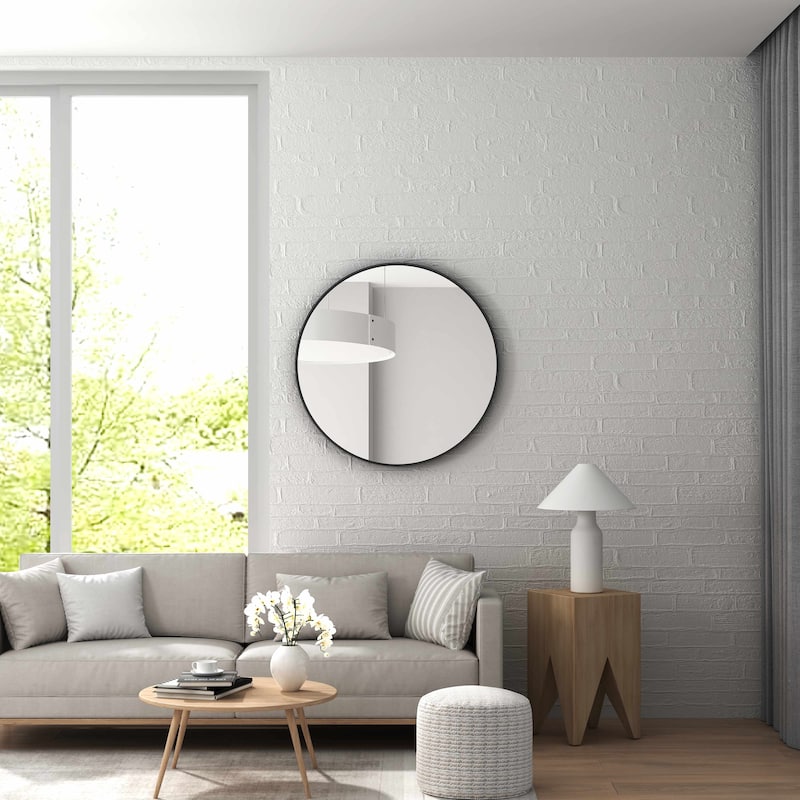 KOHROS Round Wall Mounted Bathroom Mirror