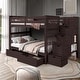 preview thumbnail 28 of 26, Taylor & Olive Trillium Full over Full Stairway Bunk Bed
