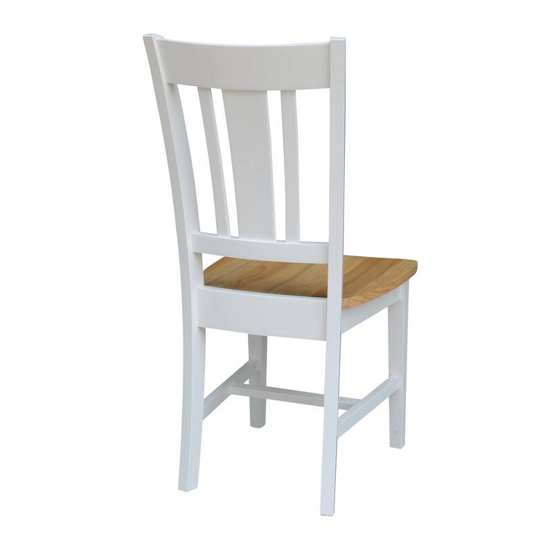 International Concepts Solid Wood San Remo Splatback Chairs - Set of 2
