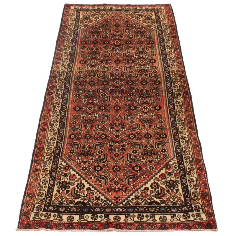 ECARPETGALLERY Hand-knotted Andelz Red Wool Rug - 3'8 x 9'10
