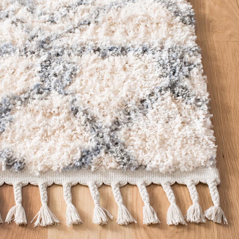 SAFAVIEH Berber Fringe Burcak Maryann Trellis Rug