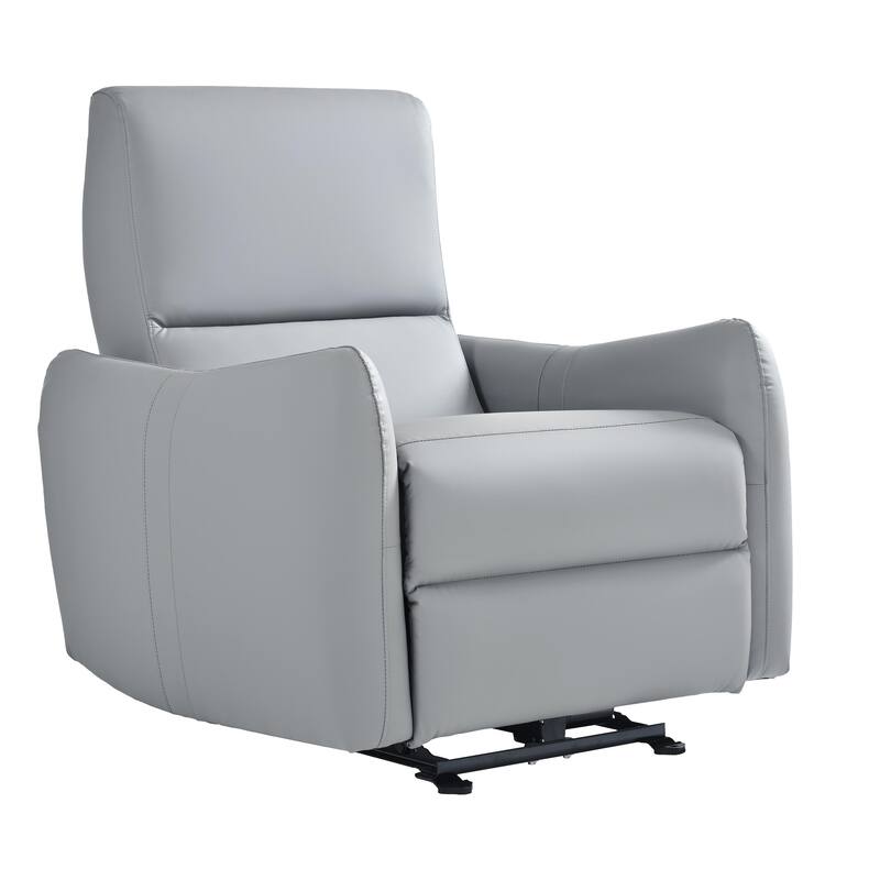 PU Leather Wall Hugger Recliner Chair with USB and Type-C Ports, Power Button Recline, and 330 lbs Capacity