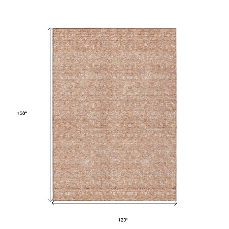 HomeRoots Floral Transitional Rectangle Outdoor Rug
