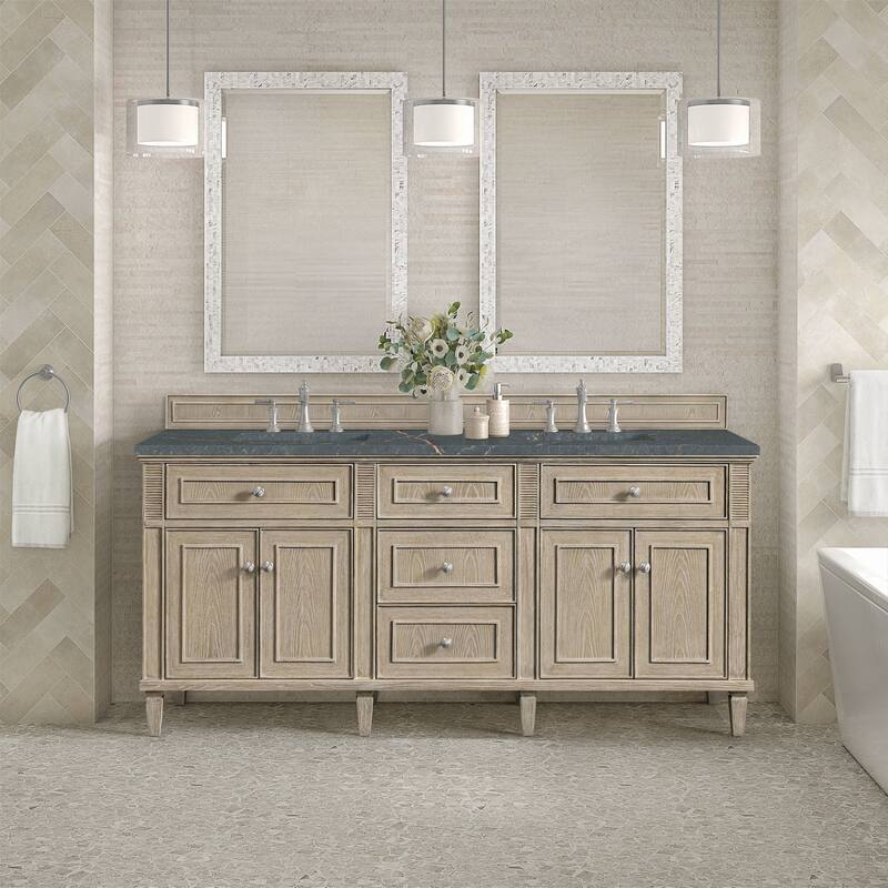 James Martin Vanities 424-V72-FPBL Lorelai 72" Free Standing Double