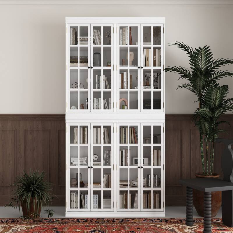 Versatile and Well-Crafted 2-Door Storage Solution Bookshelf Boocase