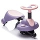 preview thumbnail 48 of 56, 360-Degree Steering Wheel Ride-On Car with Shock Absorbing PU Wheels
