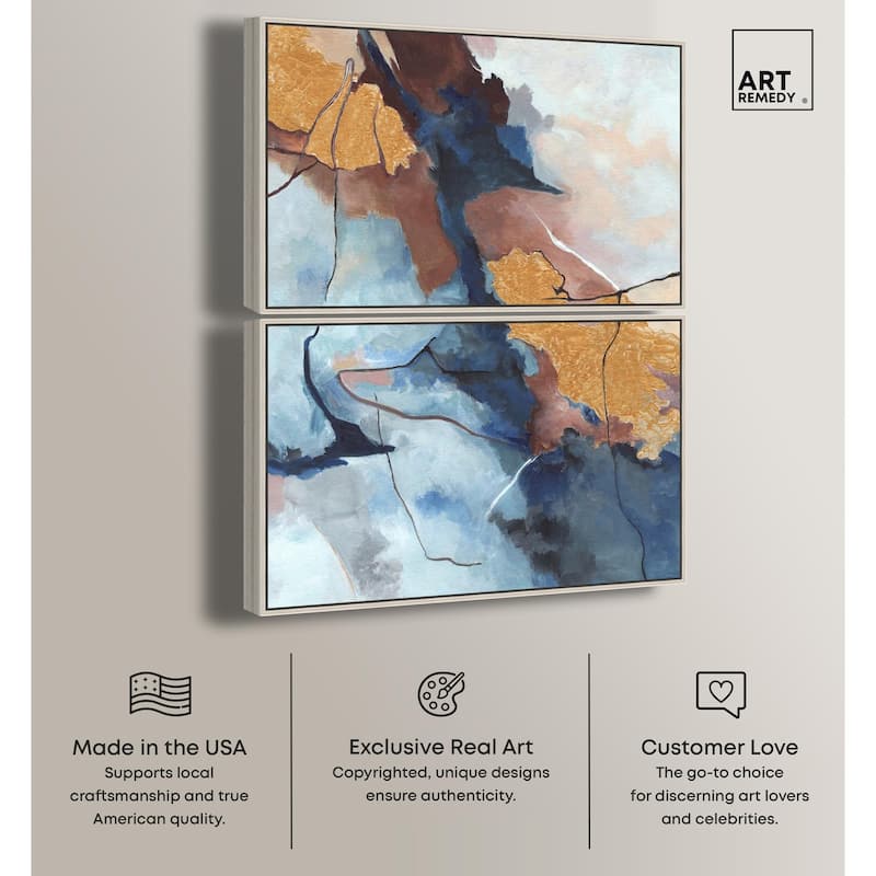 Heaven and Earth Canvas Set of 2 by Art Remedy