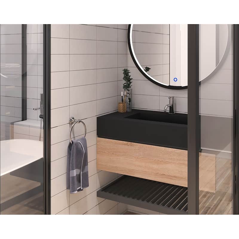 Pyramid 36" Solid Surface Bathroom Vanity Top