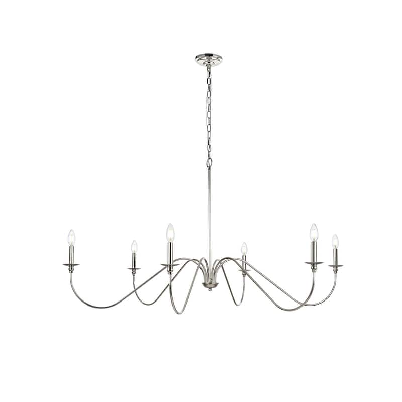 Indigo Home 54 inch chandelier - Nickel