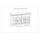preview thumbnail 12 of 40, WYNDENHALL Stratford 60" Wide Solid Wood Transitional Large 4 Door Sideboard Buffet -  17"d x 60"w x 34"h