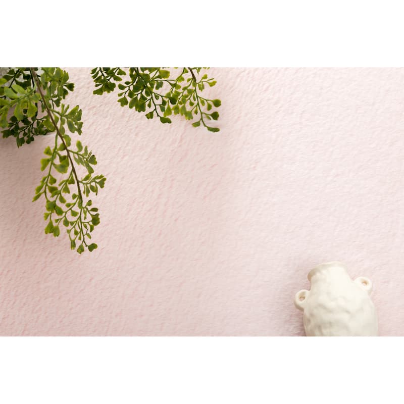 Rabbit-Collection Thick Faux-Fur Area Rug