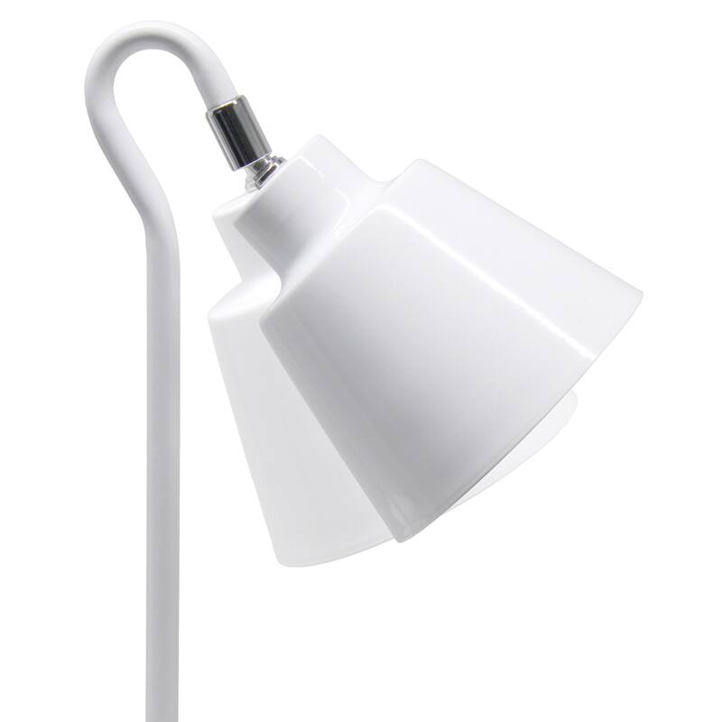 Looped Desk Lamp with Adjustable Shade - 16" - White