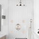 preview thumbnail 12 of 21, Vanityfair Antique Shower Sets, Complete Wall Mounted 9 inch Rain Head with Handheld Shower and Body Jets