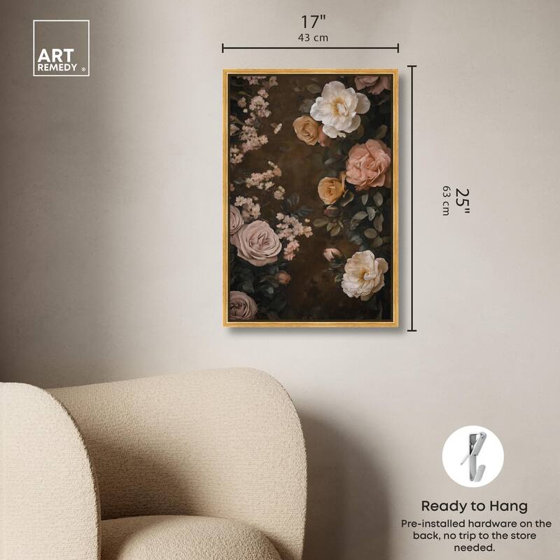 Faded Florals Fable II Canvas by Art Remedy