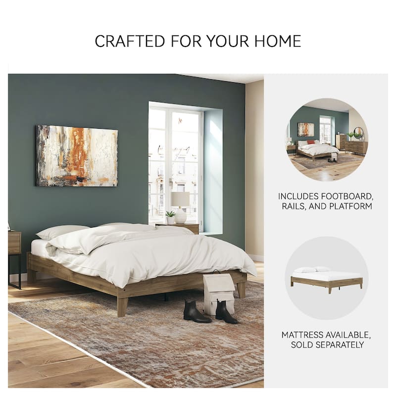 Signature Design by Ashley Deanlow Honey Platform Bed