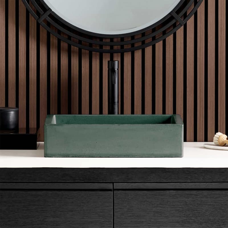 Nipomo NativeStone Undermount/ Vessel Bathroom Sink - 19.5" x 15" x 4.5"