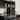 Tifany Modern 5-Light Black Chandelier Large Linear 45. IN Colored Glass Kitchen Island Lights - L 45.3" x W 4.3" x H 17.3"
