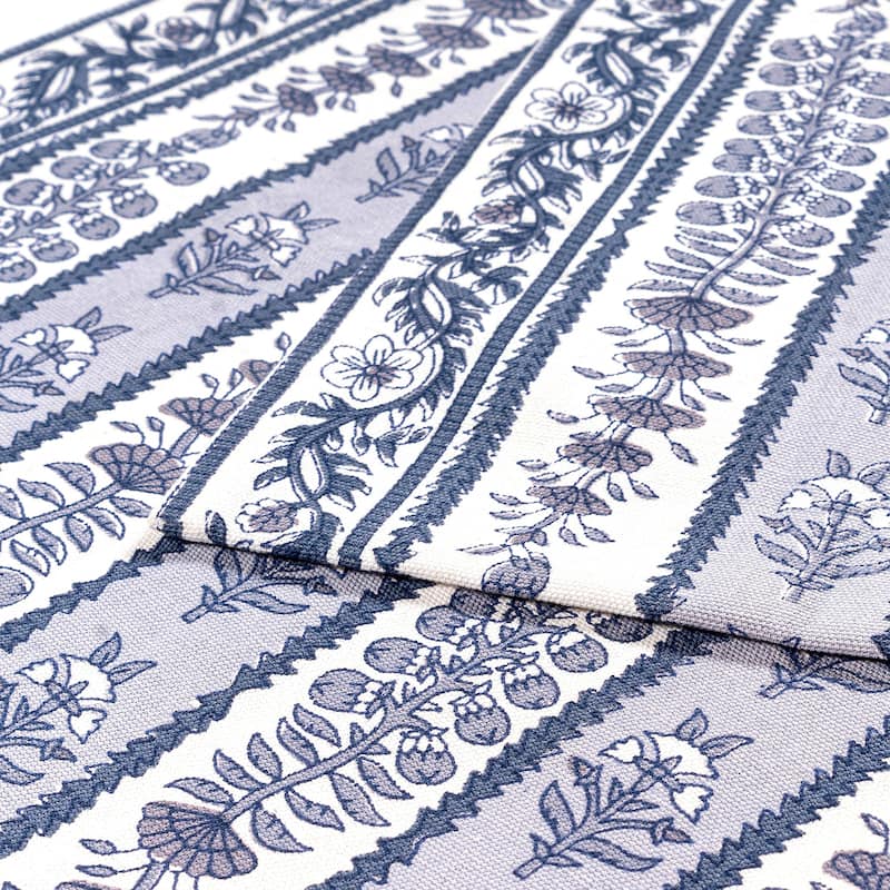Couleur Nature Provence Avignon Runner - Blue/Marine - 16" x 90" - 16" x 90"