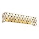 preview thumbnail 4 of 5, Varaluz Windsor 4- Light Crystal Bath Light French Gold/ Matte Black