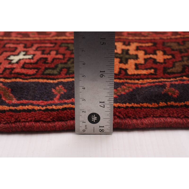 ECARPETGALLERY Hand-knotted Andelz Red Wool Rug - 3'5 x 4'9