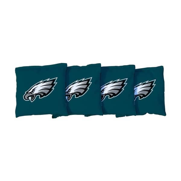slide 2 of 3, Philadelphia Eagles NFL Green Cornhole Bags All-Weather Resin Filled
