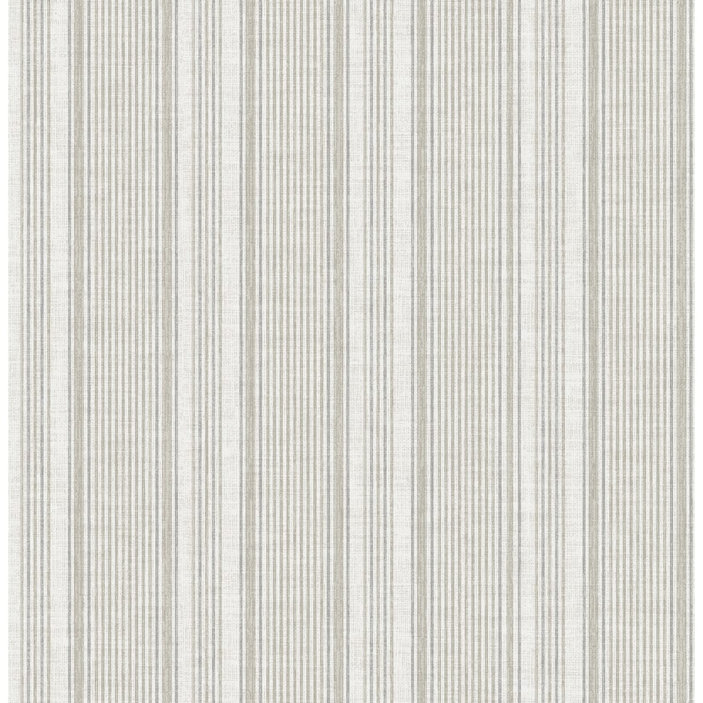 A-Street Prints Ayanna Neutral Striped Wallpaper