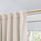 preview thumbnail 4 of 5, Premium Velvet Rod Pocket W Woven Blackout Liner and Back Tab Curtain Panel