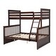 preview thumbnail 7 of 57, Twin Over Full Wooden Bunk Bed with Drawers,Ladder,Kids Bed Design