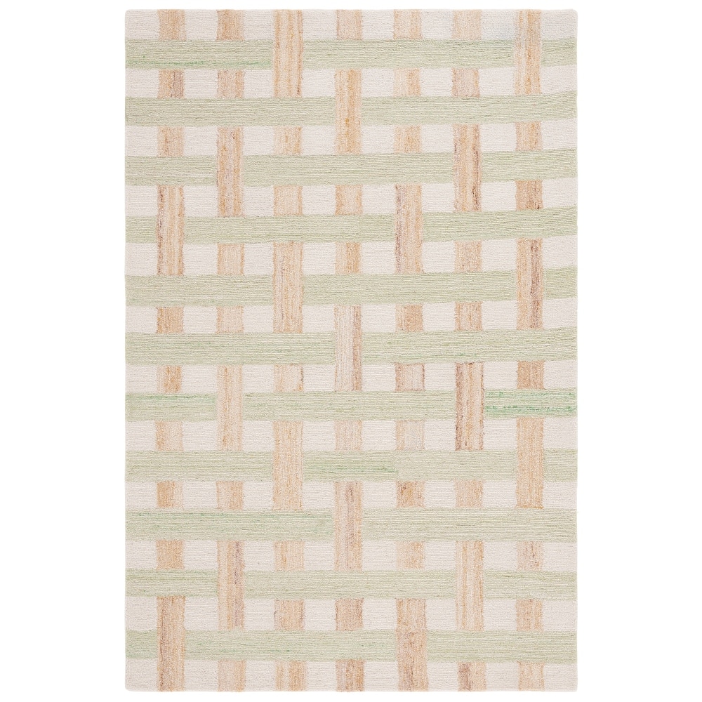 SAFAVIEH Handmade Genre Kwang Checkered Wool Rug