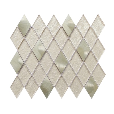 Altair Ballagh Diamond Laminated Glass Mosaic Mix Aluminum Wall Tile