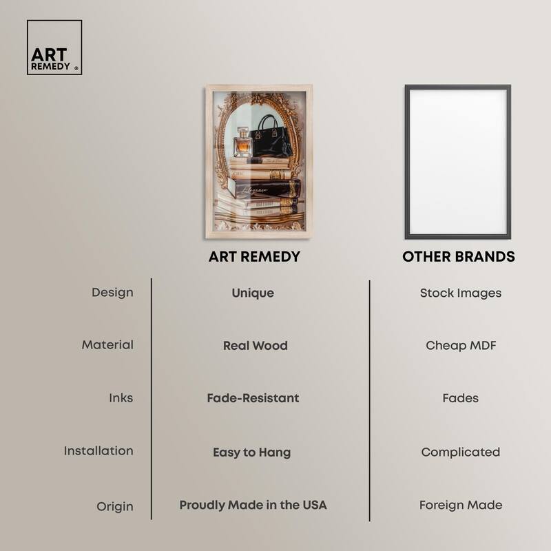 Elegant Glam by the Mirror Shadowbox by Art Remedy