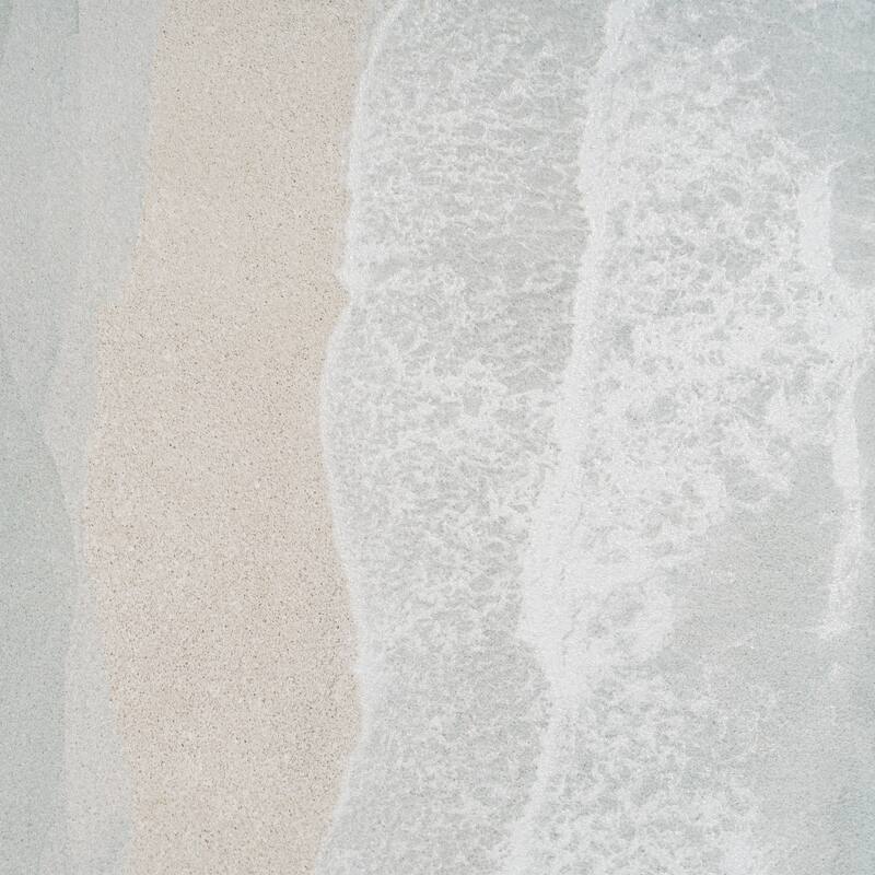 Imprint 16x48 in. Misty Blue, Ivory Cream Matte Ceramic Wave Large Wall Tile (15.5 sq ft/case, 3-Pack)