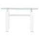 preview thumbnail 3 of 3, Dyer Rectangular Glass Top Entryway Sofa Console Table