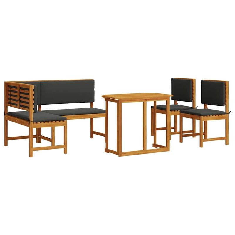 vidaXL Garden Bench Set Brown solid acacia wood - 20 x 35 x 30