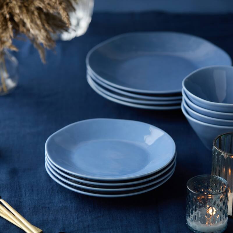 Certified International Cloudy Sky 9" Salad/Dessert Plates,Set of 4 - 9'' W x 9'' D x 1.25'' H