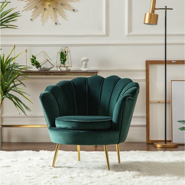Velvet green arm chair outlet