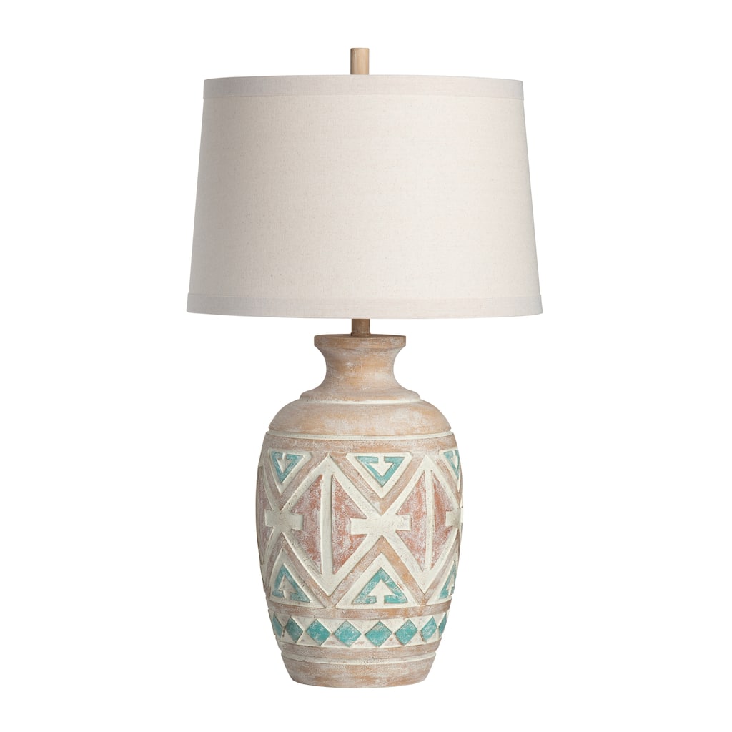Santa Fe Resin 32.5" Table Lamp - 18"x18"x32.5"