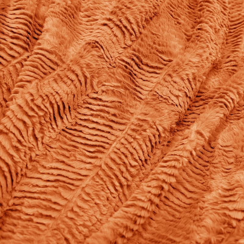Herringbone FauxFur Throw, 50" x 60"