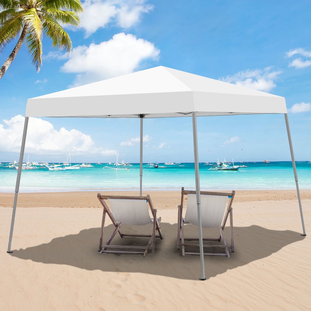 Ainfox 10 x 10ft Pop Up Canopy Tent Instant Shelter UV-protected Inclined Leg