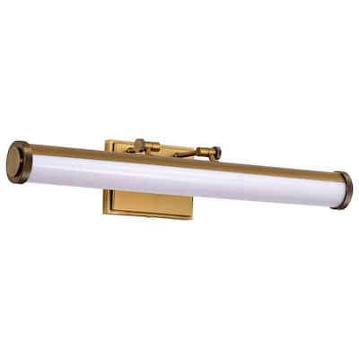 Cora 24 Inch LED Vanity 3 CCT Selectable Vintage Brass Finish Acrylic Lens - Vintage Brass