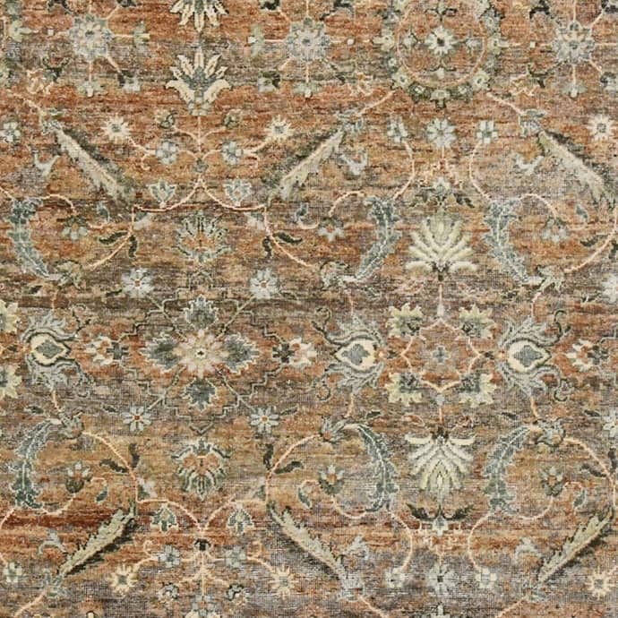 Milano Brenda Traditional Bordered Hand-Knotted Area Rug