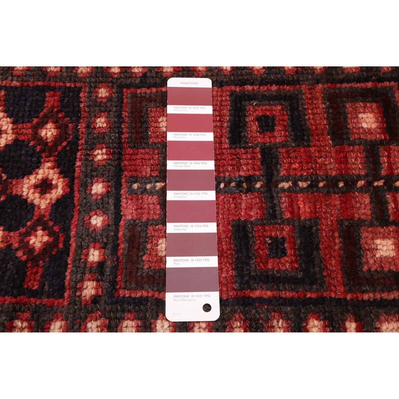 ECARPETGALLERY Hand-knotted Melis Vintage Red Wool Rug - 4'7 x 7'7
