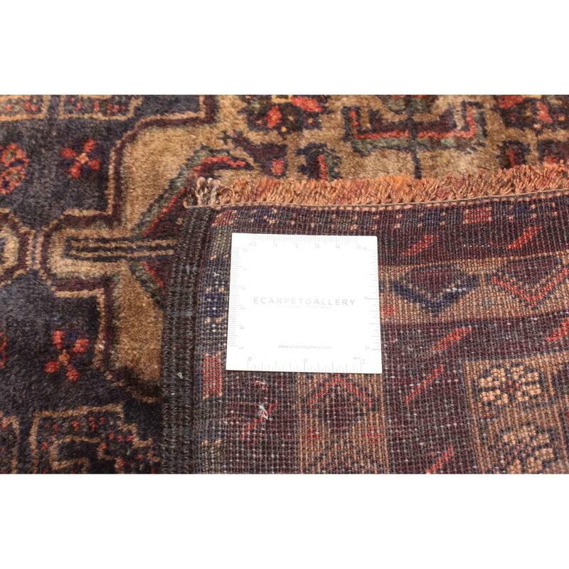 ECARPETGALLERY Hand-knotted Teimani Dark Grey Wool Rug - 2'11 x 4'9